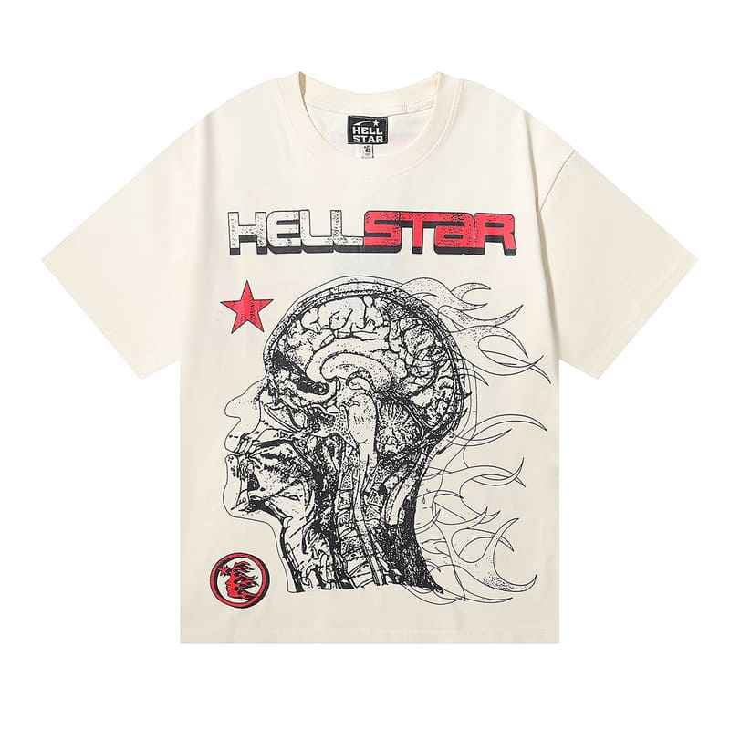 Playera Hellstar Human Development White Cream