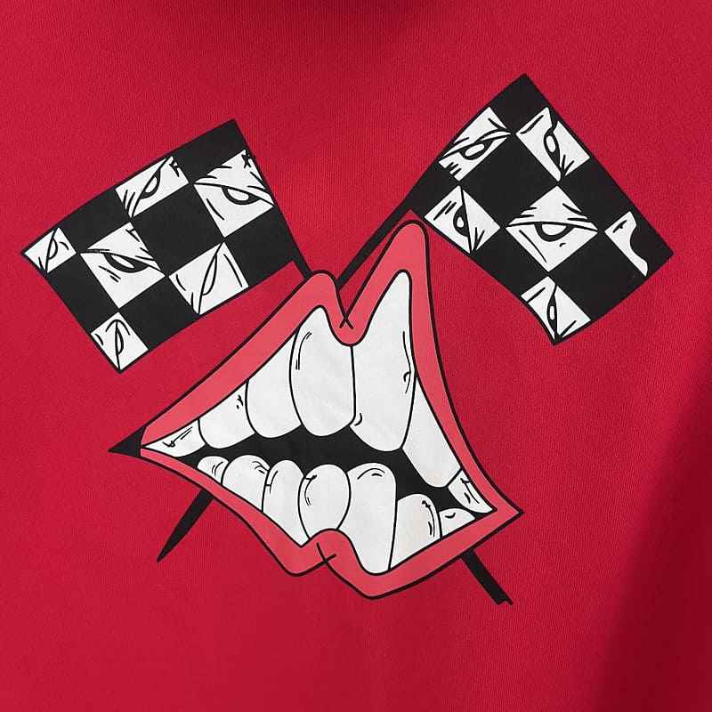 Moletom Chrome Hearts x Matty Boy Flames Rojo
