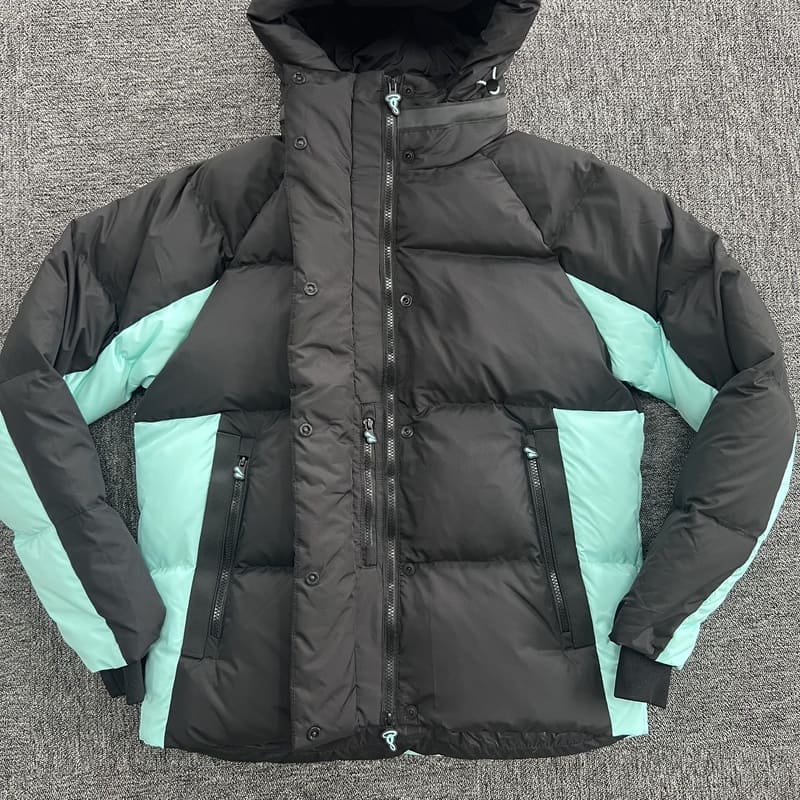 Chamarra Puffer Synaworld Negro/Azul