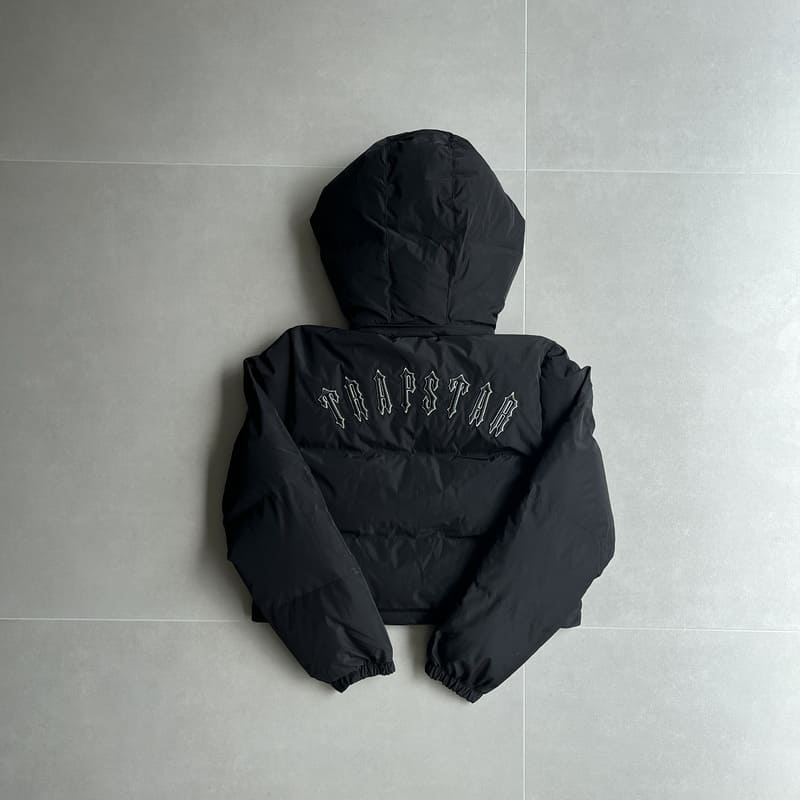 Chamarra Feminina Trapstar Irongate Hooded Puffer Black