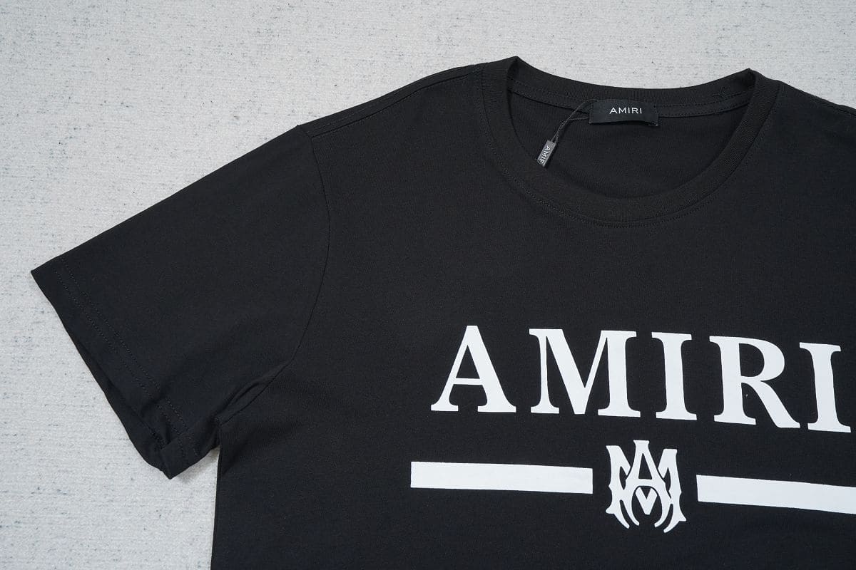Playera Amiri Bar Logo Black