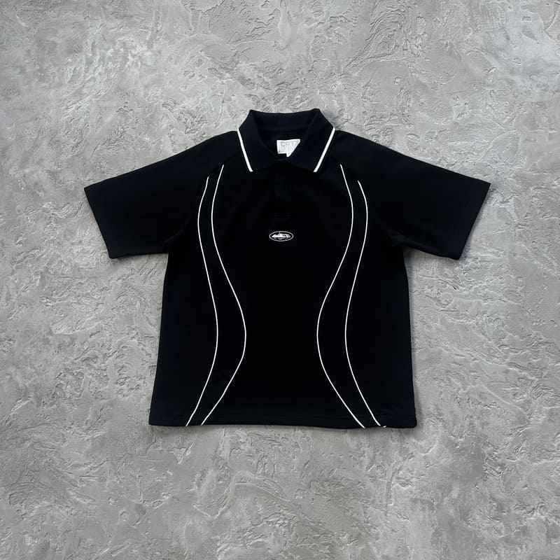 Conjunto Corteiz Island Pique Polo Negro