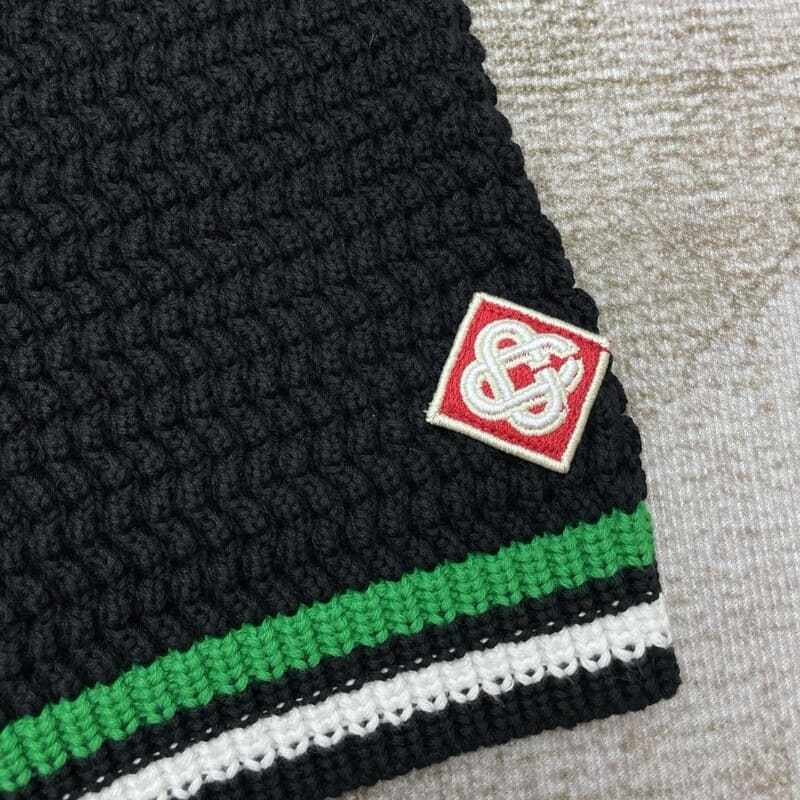 Conjunto Casablanca Crochê Negro y Verde