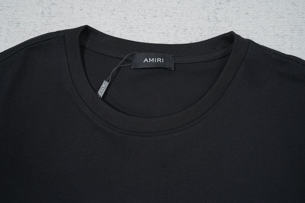 Playera Amiri Bar Logo Black