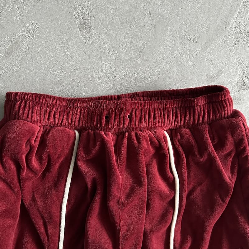 Pantalón Veludo Corteiz Vermelha