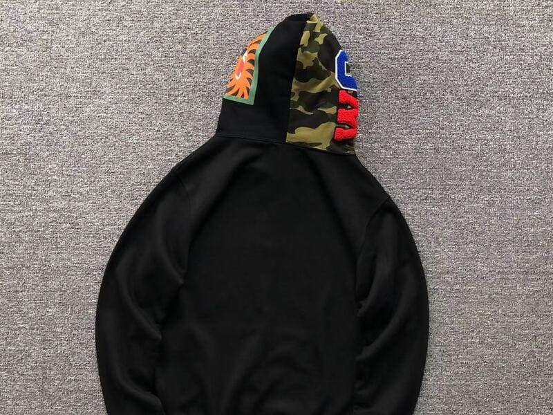 Moletom Bape Shark Zip Negro