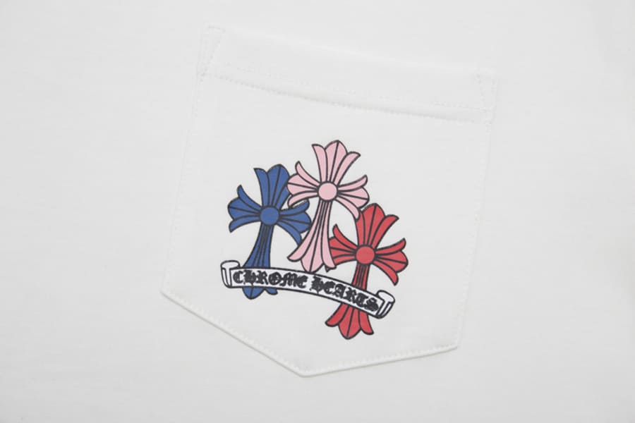 Playera Chrome Hearts Cross Colour Blanca