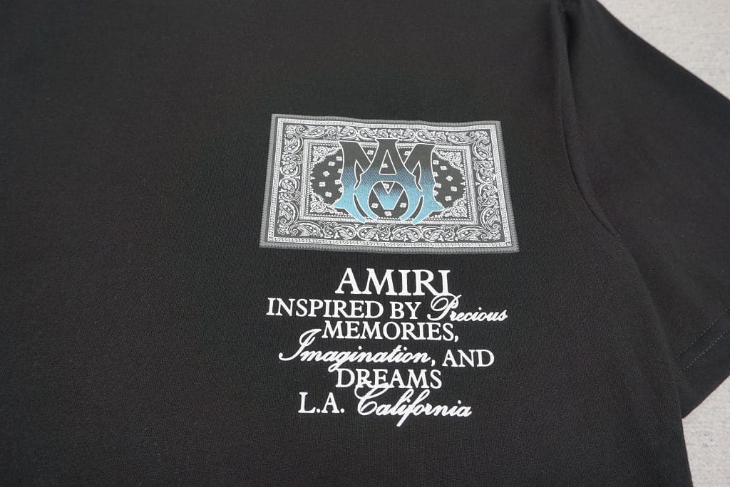 Playera Amiri Ma Bandana Black