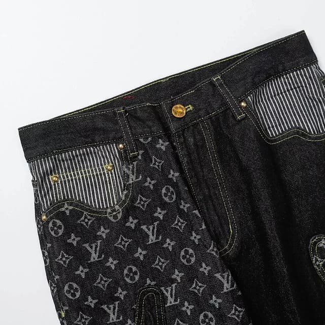 Pantalón Louis Vuitton x Nigo Monogram Patchwork Denim