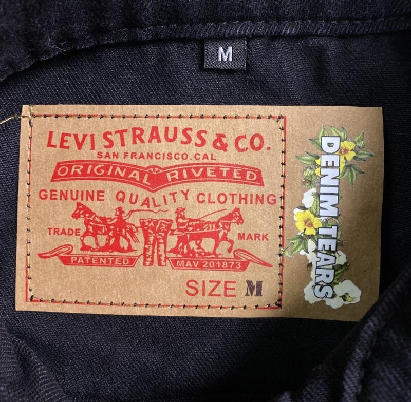 Chamarra Denim Tears x Levi's Black