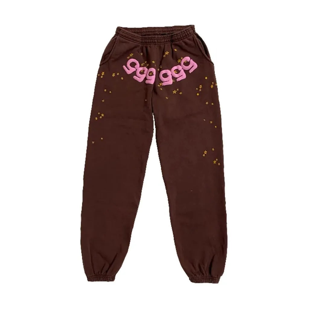 Pantalón Sp5der Angel Number Brown