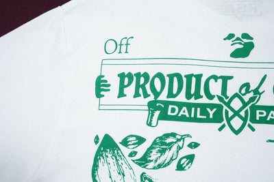 Playera Off-White x Daily Paper x Surf Ghana White