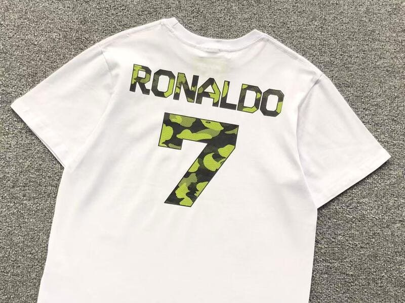 Playera BAPE x CR7Life Ronaldo 7 Blanca