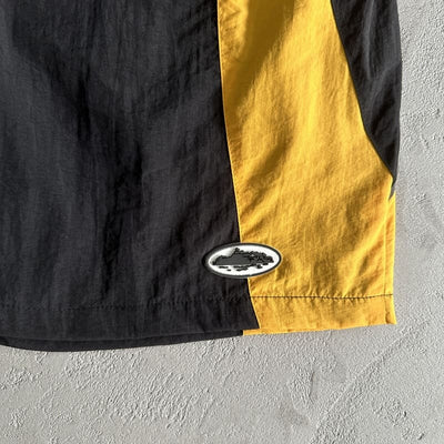 Shorts Corteiz Negro Amarillo