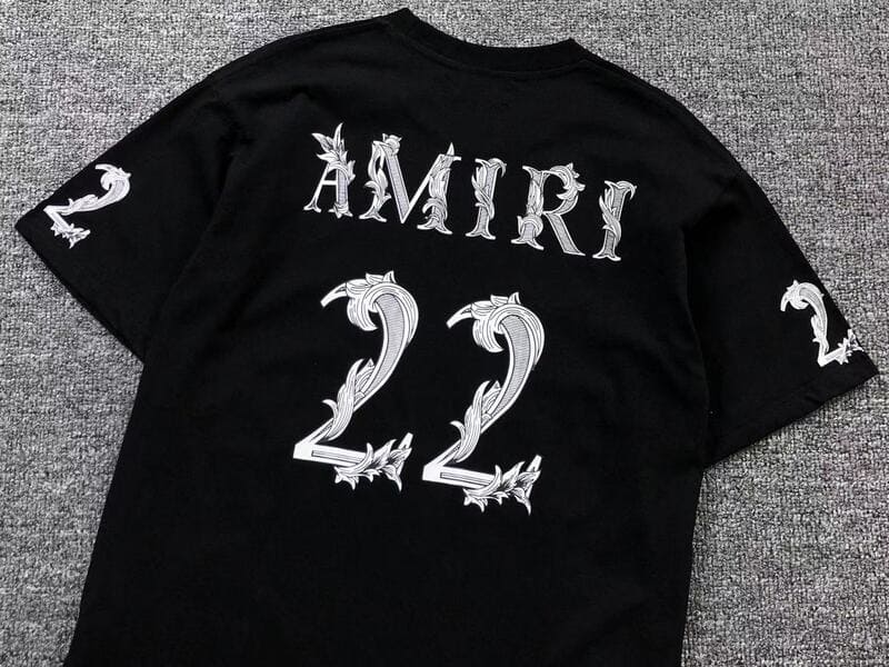 Playera Amiri 22 Logo-Print White Black