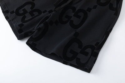Bermuda Moletom Gucci GG Logo Negro