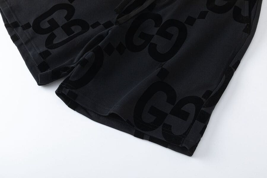 Bermuda Moletom Gucci GG Logo Negro