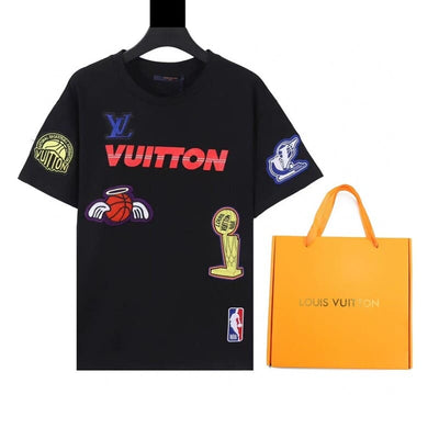 Playera Louis Vuitton x NBA Crossover Round Neck Printing