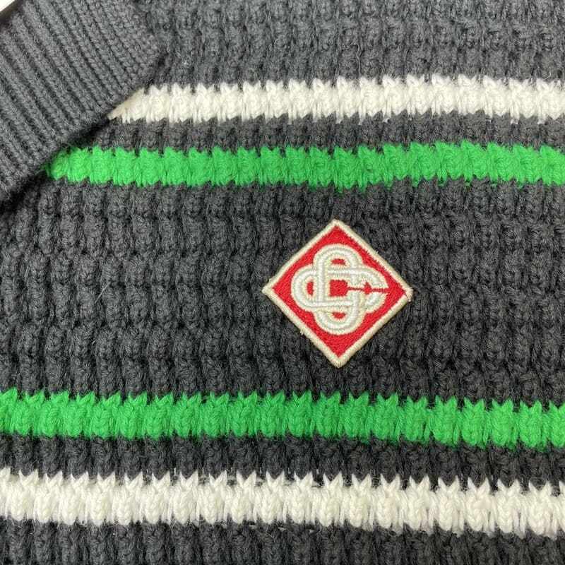 Conjunto Casablanca Crochê Negro y Verde