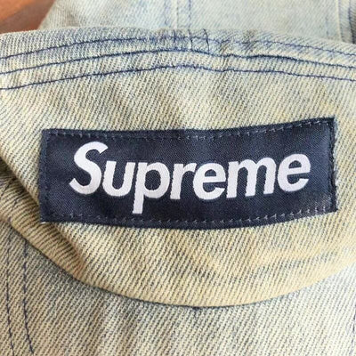 Gorra Supreme Washed Chino Twill Camp Blue Jeans