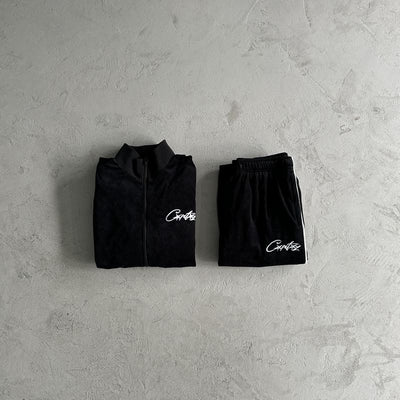 Conjunto Corteiz Veludo Negro