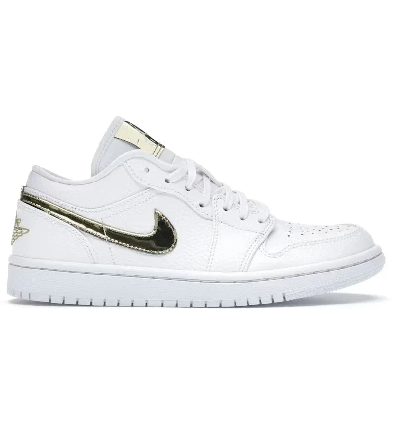 Air Jordan 1 Low White Metallic Gold
