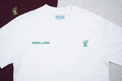 Playera Off-White x Daily Paper x Surf Ghana White