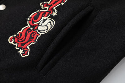Chamarra Off-White x AC Milan Black Red