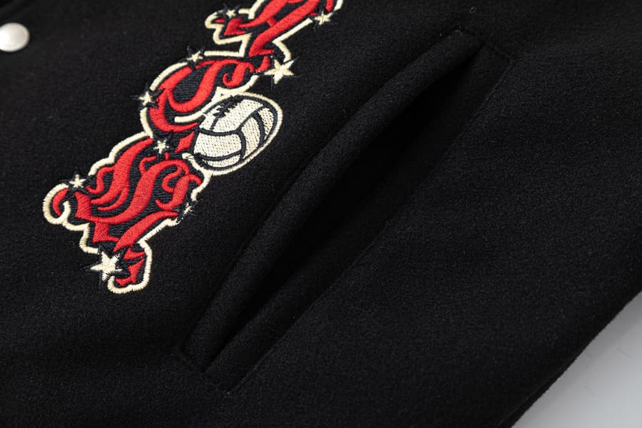 Chamarra Off-White x AC Milan Black Red