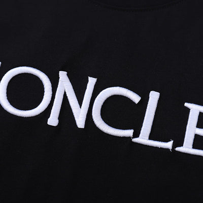 Playera Moncler Enfant Logo Preta