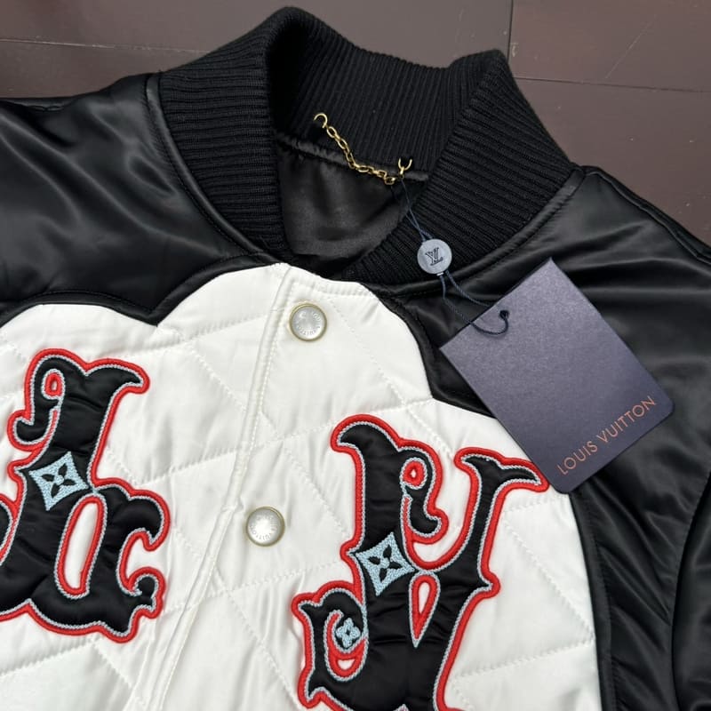 Chamarra Bomber Louis Vuitton Bicolor Satin