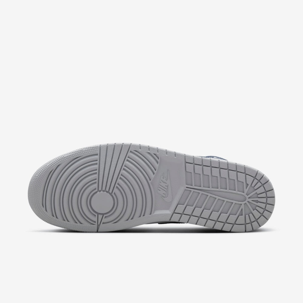 Tenis Jordan 1 Mid Wolf Grey Midnight Navy