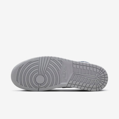 Tenis Jordan 1 Mid Wolf Grey Midnight Navy