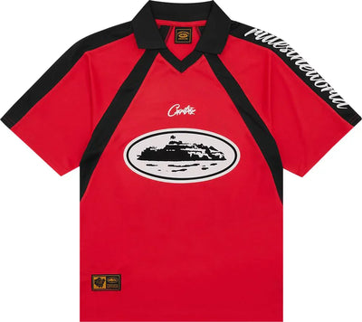 Playera Corteiz Alcatraz Football Vermelha