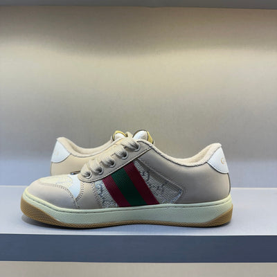 Gucci Screener Cream Leather