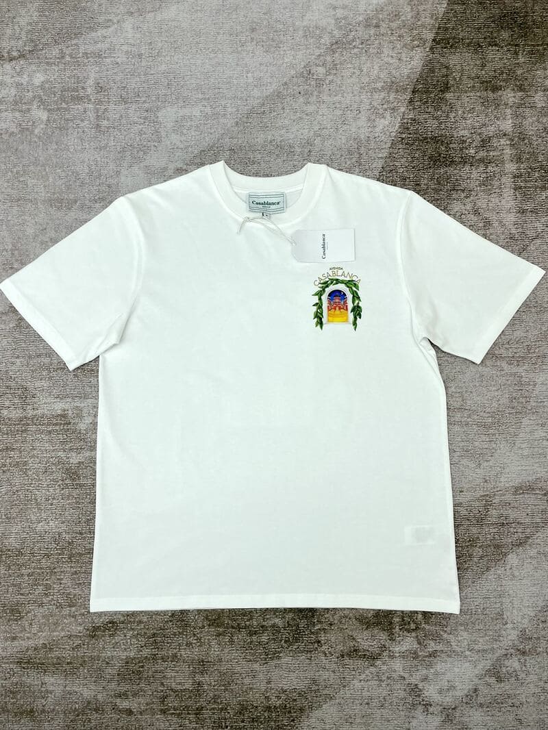 Playera Casablanca Avenida White