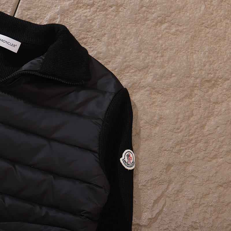 Chamarra Moncler Matelassê knitting Preta