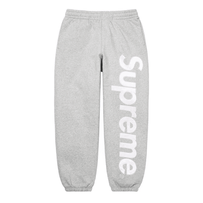 Pantalón Supreme Satin Appliqué Gris