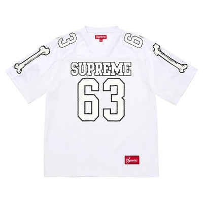 Playera Supreme Jersey Bones Football White