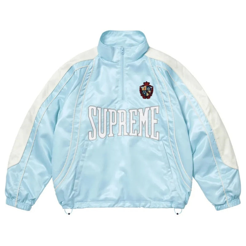 Chamarra Supreme Satin Piping Pullover Light Blue