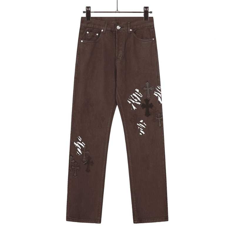 Pantalón Jeans Chrome Hearts Patches Cross Bown
