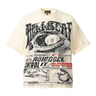 Playera Hellstar Crewneck Vintage Cream