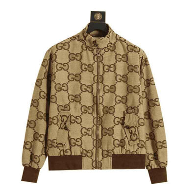 Chamarra Gucci Jumbo GG Canvas Beige