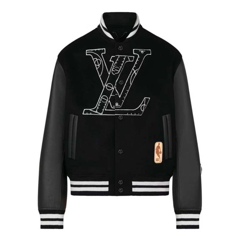 Chamarra Louis Vuitton x NBA Leather Preta