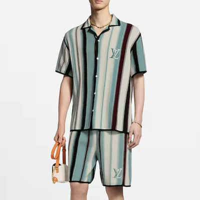 Conjunto Louis Vuitton Crochê Blanco/Azul