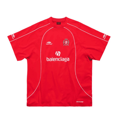Playera Balenciaga Milaño #10 Soccer Jersey Oversized Red