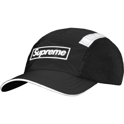 Gorra Supreme Side Mesh Camp Cap Negro (Reflective)