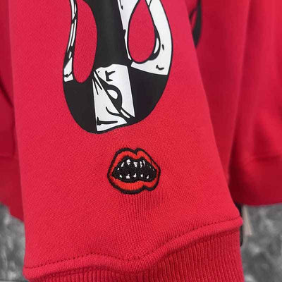 Moletom Chrome Hearts x Matty Boy Flames Rojo