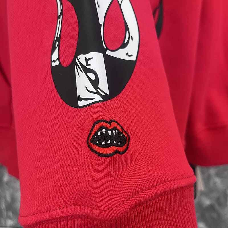 Moletom Chrome Hearts x Matty Boy Flames Rojo