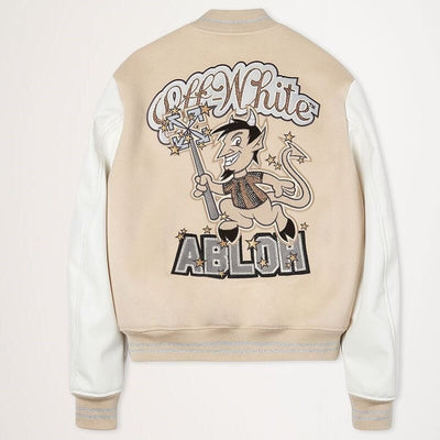 Chamarra Varsity Off-White x AC Milan